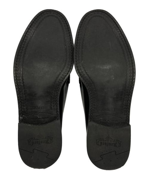 kenford（ケンフォード）kenford (ケンフォード) ペイズリーエンボスローファー ブラック サイズ:26.5の古着・服飾アイテム
