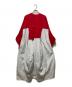 nagonstans (ナゴンスタンス) CUT COMBI DRESS レッド×ホワイト サイズ:M：10000円