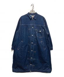 orSlow（オアスロウ）の古着「PLEATED FRONT COAT」｜インディゴ