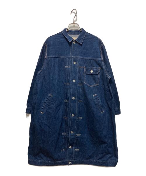 orSlow（オアスロウ）orSlow (オアスロウ) PLEATED FRONT COAT インディゴ サイズ:XSの古着・服飾アイテム