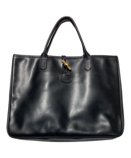 LONGCHAMP（ロンシャン）LONGCHAMP (ロンシャン) ロゾトートバッグ ブラックの古着・服飾アイテム