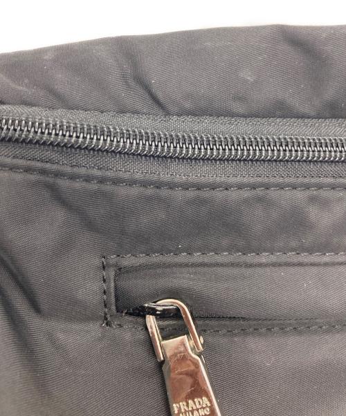 PRADA（プラダ）PRADA (プラダ) ナイロンウエストバッグ ブラックの古着・服飾アイテム