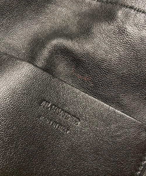 JIL SANDER（ジルサンダー）JIL SANDER (ジルサンダー) ドローストリング巾着バッグ ブラック×ベージュの古着・服飾アイテム