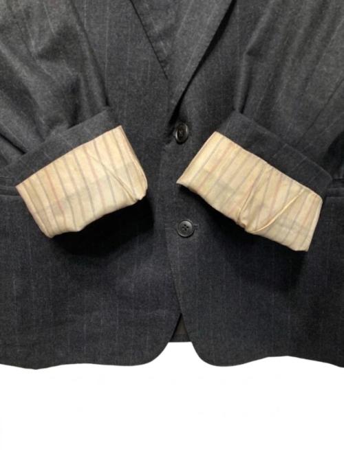 Burberry's（バーバリーズ）Burberry's (バーバリーズ) テーラードジャケット ブラック サイズ:BE-6の古着・服飾アイテム