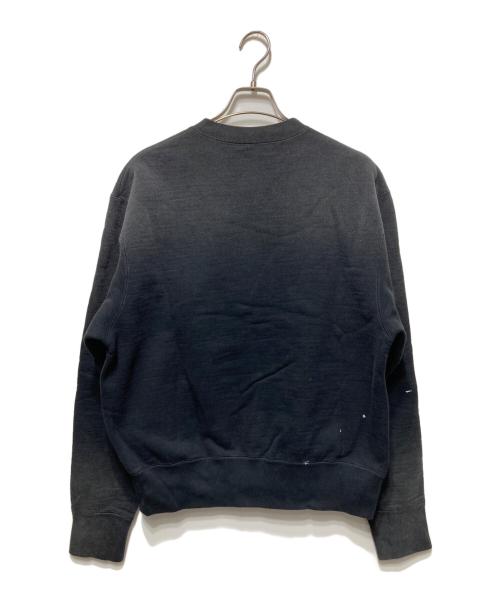 KHOKI（コッキ）KHOKI (コッキ) Vintage-effect sweat cardigan/ヴィンテージエフェクト スウェットカーディガン ブラック サイズ:3の古着・服飾アイテム