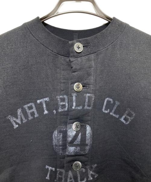 KHOKI（コッキ）KHOKI (コッキ) Vintage-effect sweat cardigan/ヴィンテージエフェクト スウェットカーディガン ブラック サイズ:3の古着・服飾アイテム