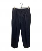 LEエルイー）の古着「WIDE 2TUCK WOOL PANTS」｜ネイビー