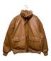 EVISEN SKATEBOARDS（エビセン スケートボード）の古着「23AW フェイクレザーダウンジャケット」｜ブラウン
