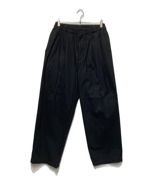 COOTIE PRODUCTIONS（クーティープロダクツ）COOTIE PRODUCTIONS (クーティープロダクツ) Cotton Gabardine 2 Tuck Easy Pants ブラック サイズ:Mの古着・服飾アイテム