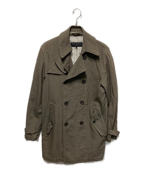 COMME des GARCONS HOMME（コムデギャルソン オム）COMME des GARCONS HOMME (コムデギャルソン オム) ポリ縮絨ステンカラーコート ブラウン サイズ:Sの古着・服飾アイテム