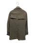 COMME des GARCONS HOMME (コムデギャルソン オム) ポリ縮絨ステンカラーコート ブラウン サイズ:S：22000円