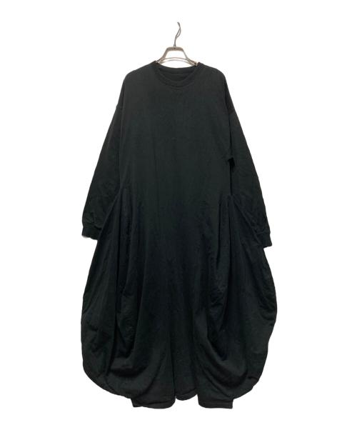 nagonstans（ナゴンスタンス）nagonstans (ナゴンスタンス) カットソーワンピース ブラック サイズ:Mの古着・服飾アイテム