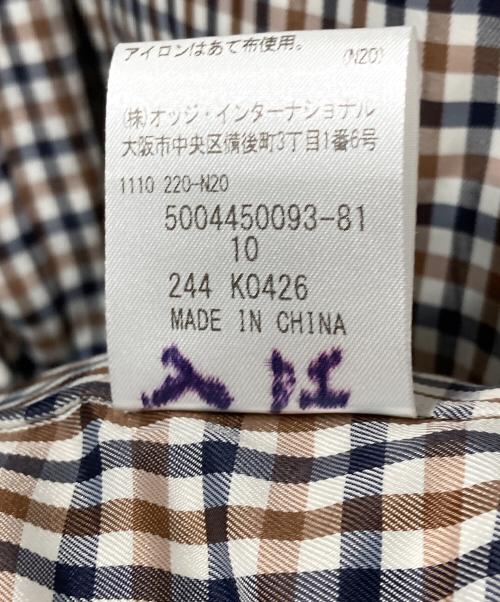 Aquascutum（アクアスキュータム）Aquascutum (アクアスキュータム) ダウンフーデッドコート ベージュ サイズ:freeの古着・服飾アイテム