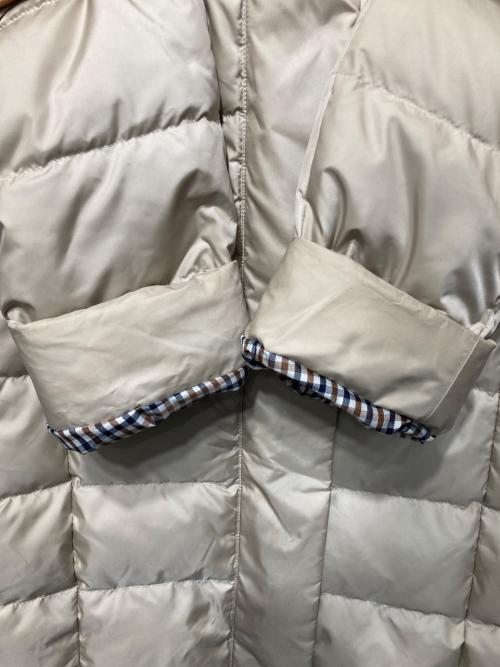 Aquascutum（アクアスキュータム）Aquascutum (アクアスキュータム) ダウンフーデッドコート ベージュ サイズ:freeの古着・服飾アイテム