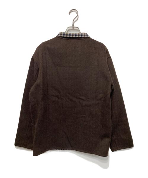 Aquascutum（アクアスキュータム）Aquascutum (アクアスキュータム) ウールスタンドカラージャケット ブラウン サイズ:10の古着・服飾アイテム