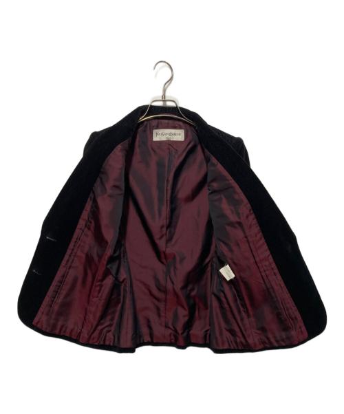 Yves Saint Laurent（イヴサンローラン）Yves Saint Laurent (イヴサンローラン) コーデュロイジャケット ブラック サイズ:Sの古着・服飾アイテム