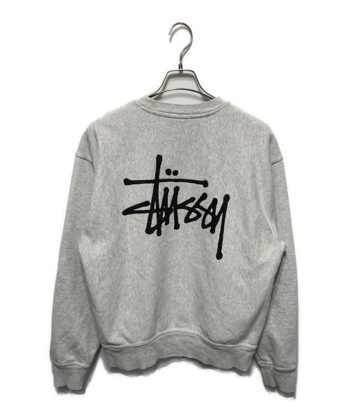 stussy（ステューシー）stussy (ステューシー) Basic Stüssy Crew グレー サイズ:Mの古着・服飾アイテム