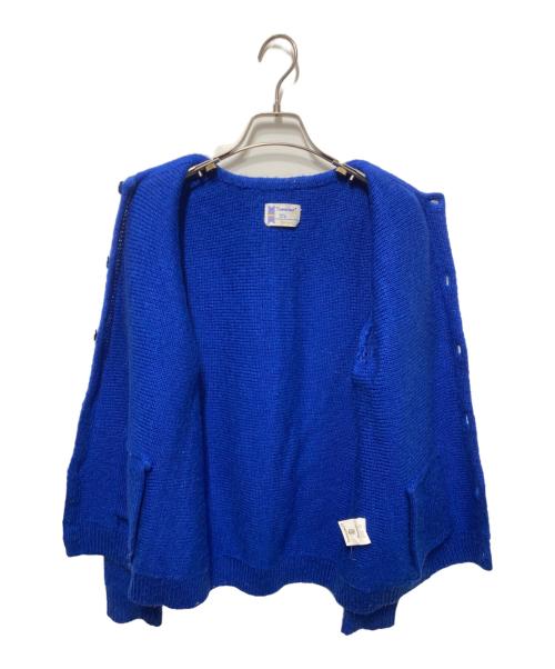 TOWN CRAFT（タウンクラフト）TOWN CRAFT (タウンクラフト) モヘアカーディガン ブルー サイズ:Sの古着・服飾アイテム