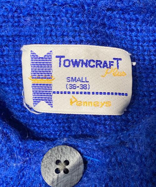 TOWN CRAFT（タウンクラフト）TOWN CRAFT (タウンクラフト) モヘアカーディガン ブルー サイズ:Sの古着・服飾アイテム