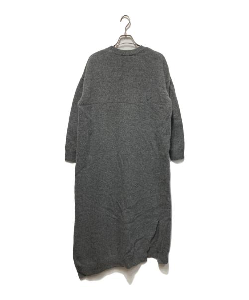 ENFOLD（エンフォルド）ENFOLD (エンフォルド) カシミヤ混ニットワンピース グレー サイズ:38の古着・服飾アイテム