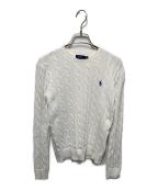 POLO RALPH LAURENポロ・ラルフローレン）の古着「ケーブルニット」｜ホワイト