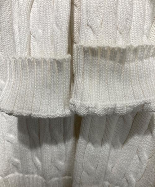 POLO RALPH LAUREN（ポロ・ラルフローレン）POLO RALPH LAUREN (ポロ・ラルフローレン) ケーブルニット ホワイト サイズ:Sの古着・服飾アイテム