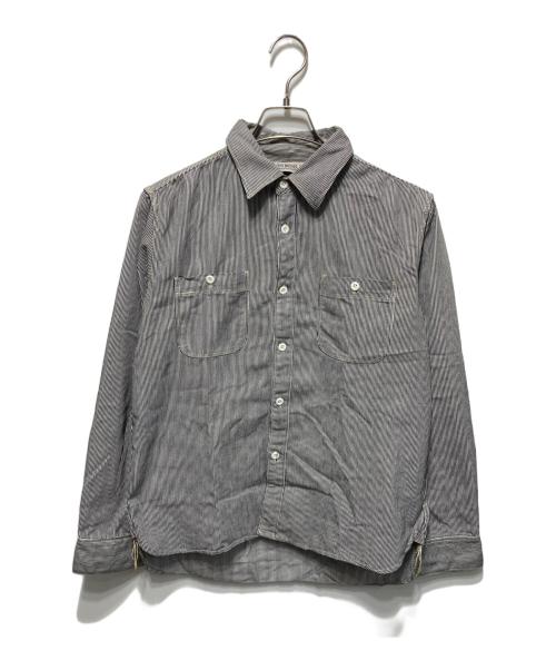 FIVE BROTHER（ファイブブラザー）FIVE BROTHER (ファイブブラザー) ストライプシャツ グレー サイズ:不明の古着・服飾アイテム
