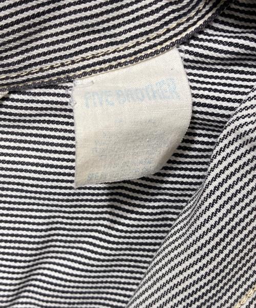 FIVE BROTHER（ファイブブラザー）FIVE BROTHER (ファイブブラザー) ストライプシャツ グレー サイズ:不明の古着・服飾アイテム