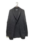 EMPORIO ARMANIエンポリオ アルマーニ）の古着「ショールカラーニットジャケット」｜グレー