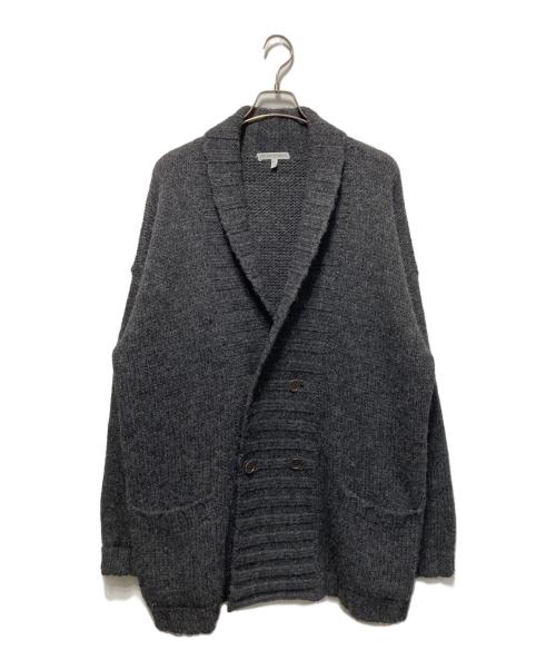 EMPORIO ARMANI（エンポリオ アルマーニ）EMPORIO ARMANI (エンポリオ アルマーニ) ショールカラーニットジャケット グレー サイズ:50の古着・服飾アイテム