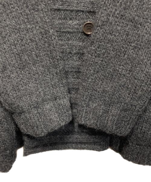 EMPORIO ARMANI（エンポリオ アルマーニ）EMPORIO ARMANI (エンポリオ アルマーニ) ショールカラーニットジャケット グレー サイズ:50の古着・服飾アイテム