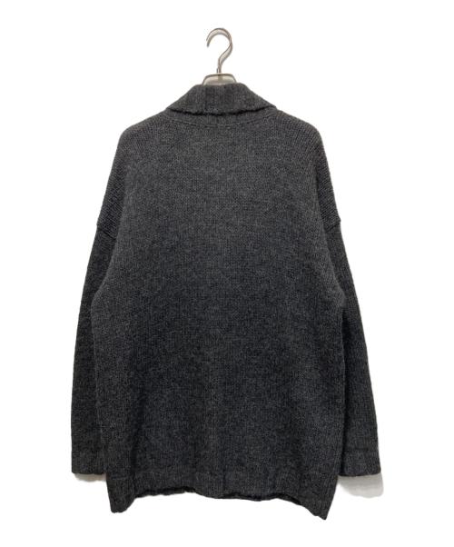 EMPORIO ARMANI（エンポリオ アルマーニ）EMPORIO ARMANI (エンポリオ アルマーニ) ショールカラーニットジャケット グレー サイズ:50の古着・服飾アイテム