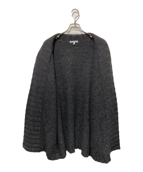 EMPORIO ARMANI（エンポリオ アルマーニ）EMPORIO ARMANI (エンポリオ アルマーニ) ショールカラーニットジャケット グレー サイズ:50の古着・服飾アイテム
