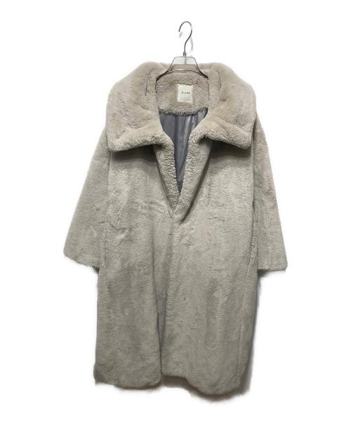 CLANE（クラネ）CLANE (クラネ) LONG FUR COAT グレージュ サイズ:1の古着・服飾アイテム
