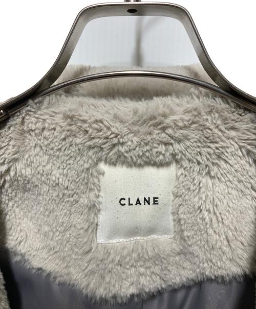 CLANE（クラネ）CLANE (クラネ) LONG FUR COAT グレージュ サイズ:1の古着・服飾アイテム