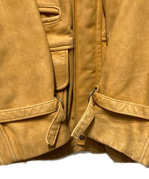 Schott（ショット）Schott (ショット) ヌバックレザー裏地ブランケットカーコート ブラウン サイズ:42の古着・服飾アイテム