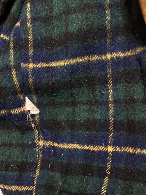 Schott（ショット）Schott (ショット) ヌバックレザー裏地ブランケットカーコート ブラウン サイズ:42の古着・服飾アイテム