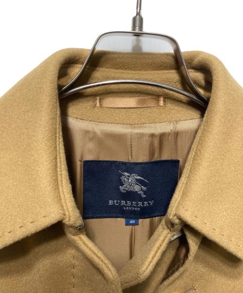 BURBERRY LONDON（バーバリーロンドン）BURBERRY LONDON (バーバリーロンドン) カシミヤステンカラーコート キャメル サイズ:4040の古着・服飾アイテム