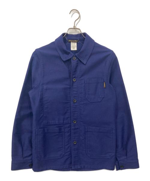 LE LABOUREUR（ル ラブルール）LE LABOUREUR (ル ラブルール) モールスキンワークジャケット ブルー サイズ:33の古着・服飾アイテム
