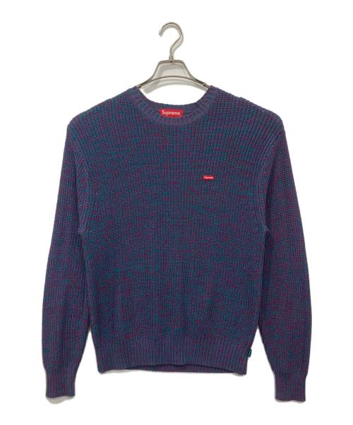SUPREME（シュプリーム）SUPREME (シュプリーム) 21AW Melange Rib Knit Sweater Small Box Logo/スモールボックスロゴメランジリブニット グリーン×パープル サイズ:Sの古着・服飾アイテム