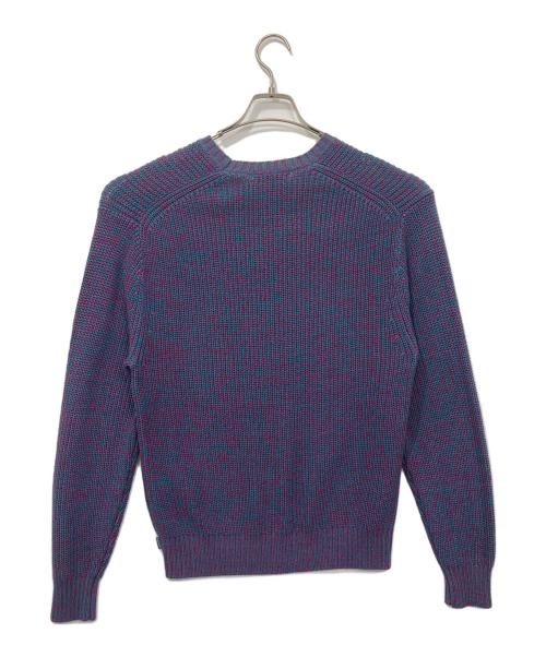 SUPREME（シュプリーム）SUPREME (シュプリーム) 21AW Melange Rib Knit Sweater Small Box Logo/スモールボックスロゴメランジリブニット グリーン×パープル サイズ:Sの古着・服飾アイテム