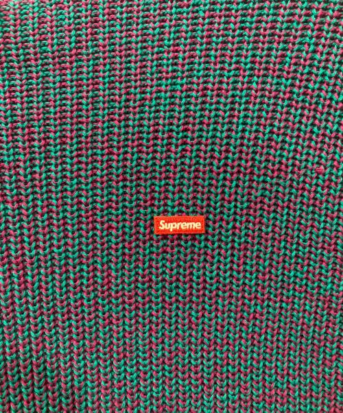 SUPREME（シュプリーム）SUPREME (シュプリーム) 21AW Melange Rib Knit Sweater Small Box Logo/スモールボックスロゴメランジリブニット グリーン×パープル サイズ:Sの古着・服飾アイテム