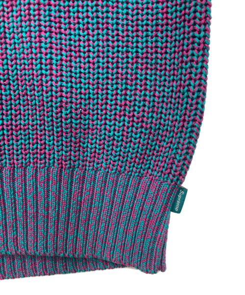 SUPREME（シュプリーム）SUPREME (シュプリーム) 21AW Melange Rib Knit Sweater Small Box Logo/スモールボックスロゴメランジリブニット グリーン×パープル サイズ:Sの古着・服飾アイテム