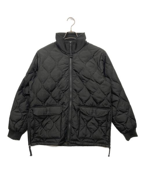 TAION（タイオン）TAION (タイオン) ミリタリー リブハイネックWジップ ダウンジャケット ブラック サイズ:XLの古着・服飾アイテム