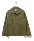 F.O.B FACTORYエフオービー ファクトリー）の古着「フレンチ モールスキン ジャケット」｜カーキ