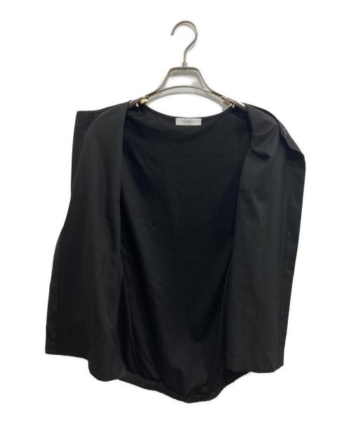 YONFA（ヨンファ）YONFA　 (ヨンファ) バックレイヤードブラウス ブラック サイズ:freeの古着・服飾アイテム