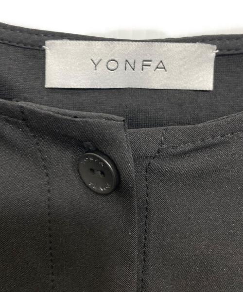 YONFA（ヨンファ）YONFA　 (ヨンファ) バックレイヤードブラウス ブラック サイズ:freeの古着・服飾アイテム