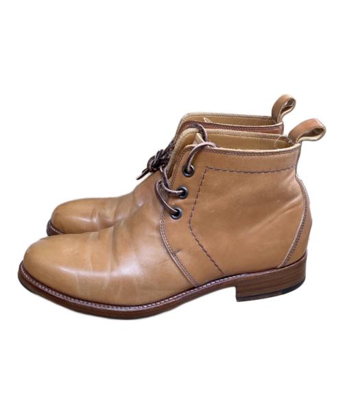 chausser（ショセ）chausser (ショセ) CHUKKA BOOTS C-NA ブラウン サイズ:41　．25　1/2の古着・服飾アイテム