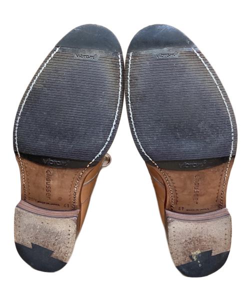 chausser（ショセ）chausser (ショセ) CHUKKA BOOTS C-NA ブラウン サイズ:41　．25　1/2の古着・服飾アイテム