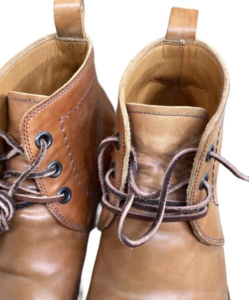 chausser（ショセ）chausser (ショセ) CHUKKA BOOTS C-NA ブラウン サイズ:41　．25　1/2の古着・服飾アイテム